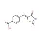4-[(2,4-dioxo-1,3-thiazolidin-5-ylidene)methyl]benzoic acid - chemical structure image