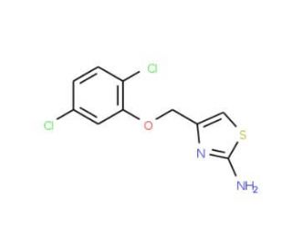 4-[(2,5-dichlorophenoxy)methyl]-1,3-thiazol-2-amine - chemical structure image
