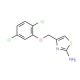 4-[(2,5-dichlorophenoxy)methyl]-1,3-thiazol-2-amine - chemical structure image