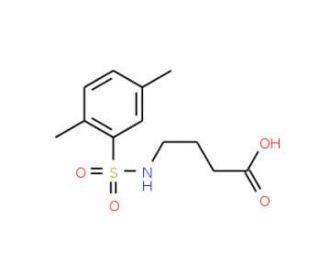 4-{[(2,5-dimethylphenyl)sulfonyl]amino}butanoic acid - chemical structure image