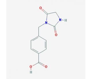 4-[(2,5-dioxoimidazolidin-1-yl)methyl]benzoic acid - chemical structure image