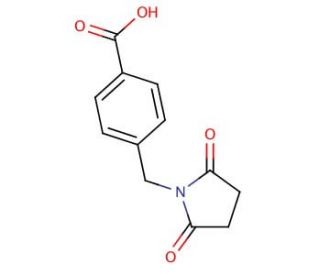 4-[(2,5-dioxopyrrolidin-1-yl)methyl]benzoic acid - chemical structure image