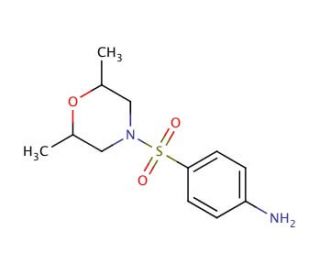 4-[(2,6-dimethylmorpholin-4-yl)sulfonyl]aniline - chemical structure image