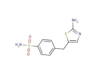 4-[(2-amino-1,3-thiazol-5-yl)methyl]benzenesulfonamide - chemical structure image