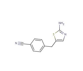 4-[(2-amino-1,3-thiazol-5-yl)methyl]benzonitrile (CAS 926253-88-5) - chemical structure image