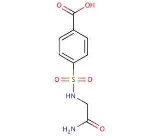 4-{[(2-amino-2-oxoethyl)amino]sulfonyl}benzoic acid - chemical structure image