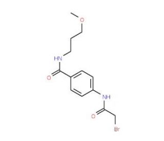 4-[(2-Bromoacetyl)amino]-N-(3-methoxypropyl)-benzamide - chemical structure image