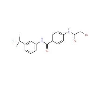 4-[(2-Bromoacetyl)amino]-N-[3-(trifluoromethyl)-phenyl]benzamide - chemical structure image