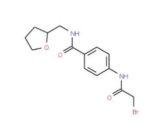 4-[(2-Bromoacetyl)amino]-N-(tetrahydro-2-furanylmethyl)benzamide - chemical structure image