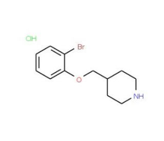 4-[(2-Bromophenoxy)methyl]piperidine hydrochloride - chemical structure image