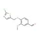 4-[(2-Chloro-1,3-thiazol-5-yl)methoxy]-3-methoxybenzenecarbaldehyde (CAS 339018-41-6) - chemical structure image