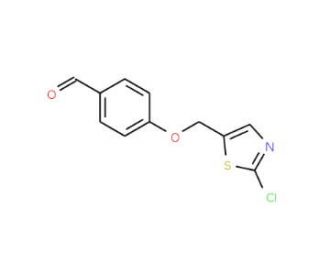4-[(2-Chloro-1,3-thiazol-5-yl)methoxy]-benzenecarbaldehyde - chemical structure image