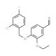 4-[(2-Chloro-4-fluorobenzyl)oxy]-3-ethoxybenzaldehyde (CAS 588713-64-8) - chemical structure image