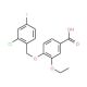 4-[(2-Chloro-4-fluorobenzyl)oxy]-3-ethoxybenzoic acid (CAS 1142201-95-3) - chemical structure image