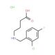 4-{[(2-chloro-4-fluorophenyl)methyl]amino}butanoic acid hydrochloride - chemical structure image