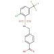 4-[({[2-chloro-5-(trifluoromethyl)phenyl]sulfonyl}amino)methyl]benzoic acid - chemical structure image