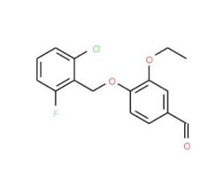 4-[(2-Chloro-6-fluorobenzyl)oxy]-3-ethoxybenzaldehyde - chemical structure image