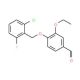 4-[(2-Chloro-6-fluorobenzyl)oxy]-3-ethoxybenzaldehyde - chemical structure image