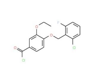 4-[(2-chloro-6-fluorobenzyl)oxy]-3-ethoxybenzoyl chloride - chemical structure image