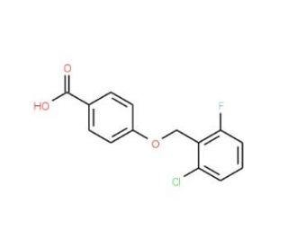 4-[(2-Chloro-6-fluorobenzyl)oxy]benzoic acid - chemical structure image