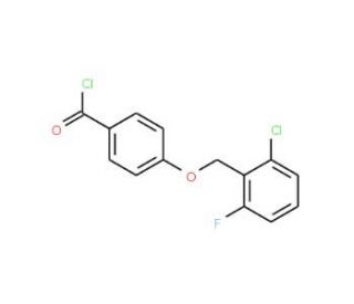 4-[(2-chloro-6-fluorobenzyl)oxy]benzoyl chloride - chemical structure image
