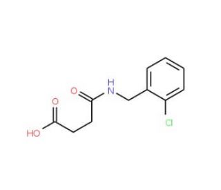 4-[(2-Chlorobenzyl)amino]-4-oxobutanoic acid - chemical structure image