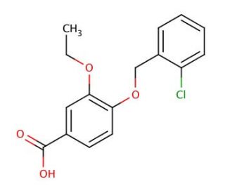 4-[(2-Chlorobenzyl)oxy]-3-ethoxybenzoic acid - chemical structure image