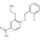 4-[(2-Chlorobenzyl)oxy]-3-ethoxybenzoic acid - chemical structure image