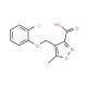 4-[(2-Chlorophenoxy)methyl]-5-methylisoxazole-3-carboxylic acid - chemical structure image