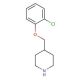 4-[(2-Chlorophenoxy)methyl]piperidine (CAS 63608-31-1) - chemical structure image