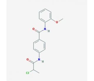 4-[(2-chloropropanoyl)amino]-N-(2-methoxyphenyl)benzamide - chemical structure image