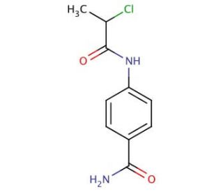 4-[(2-chloropropanoyl)amino]benzamide - chemical structure image