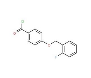 4-[(2-fluorobenzyl)oxy]benzoyl chloride - chemical structure image