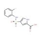 4-{[(2-fluorophenyl)amino]sulfonyl}-1H-pyrrole-2-carboxylic acid - chemical structure image