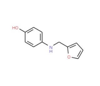 4-[(2-furylmethyl)amino]phenol - chemical structure image
