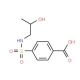 4-{[(2-hydroxypropyl)amino]sulfonyl}benzoic acid - chemical structure image