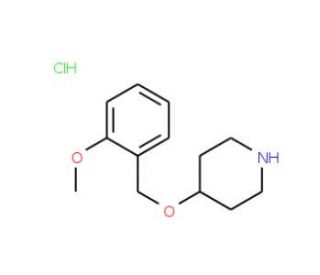 4-[(2-Methoxybenzyl)oxy]piperidine hydrochloride - chemical structure image