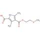 4-[(2-methoxyethoxy)carbonyl]-3,5-dimethyl-1H-pyrrole-2-carboxylic acid - chemical structure image
