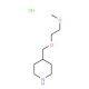 4-[(2-Methoxyethoxy)methyl]piperidine hydrochloride - chemical structure image