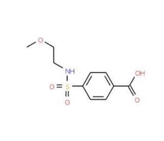 4-{[(2-methoxyethyl)amino]sulfonyl}benzoic acid - chemical structure image