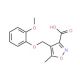 4-[(2-Methoxyphenoxy)methyl]-5-methylisoxazole-3-carboxylic acid - chemical structure image