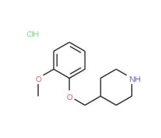 4-[(2-Methoxyphenoxy)methyl]piperidinehydrochloride - chemical structure image