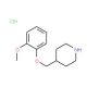4-[(2-Methoxyphenoxy)methyl]piperidinehydrochloride - chemical structure image