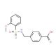 4-({[(2-methoxyphenyl)sulfonyl]amino}methyl)benzoic acid - chemical structure image