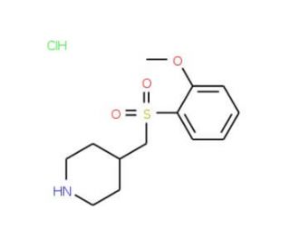4-{[(2-Methoxyphenyl)sulfonyl]methyl}piperidinehydrochloride - chemical structure image