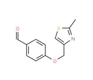 4-[(2-methyl-1,3-thiazol-4-yl)methoxy]benzaldehyde - chemical structure image