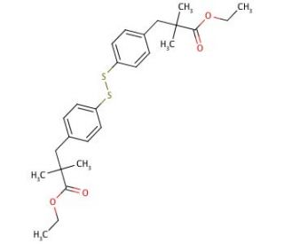 4-[(2-Methyl-2-ethoxycarbonyl)propyl]phenyl Disulfide (CAS 887407-07-0) - chemical structure image