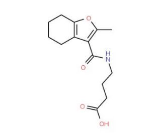 4-[(2-Methyl-4,5,6,7-tetrahydro-benzofuran-3-carbonyl)-amino]-butyric acid - chemical structure image