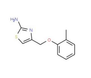 4-[(2-methylphenoxy)methyl]-1,3-thiazol-2-amine - chemical structure image
