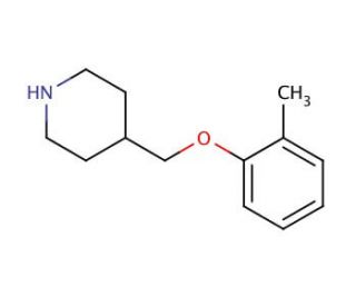 4-[(2-Methylphenoxy)methyl]piperidine (CAS 63608-40-2) - chemical structure image